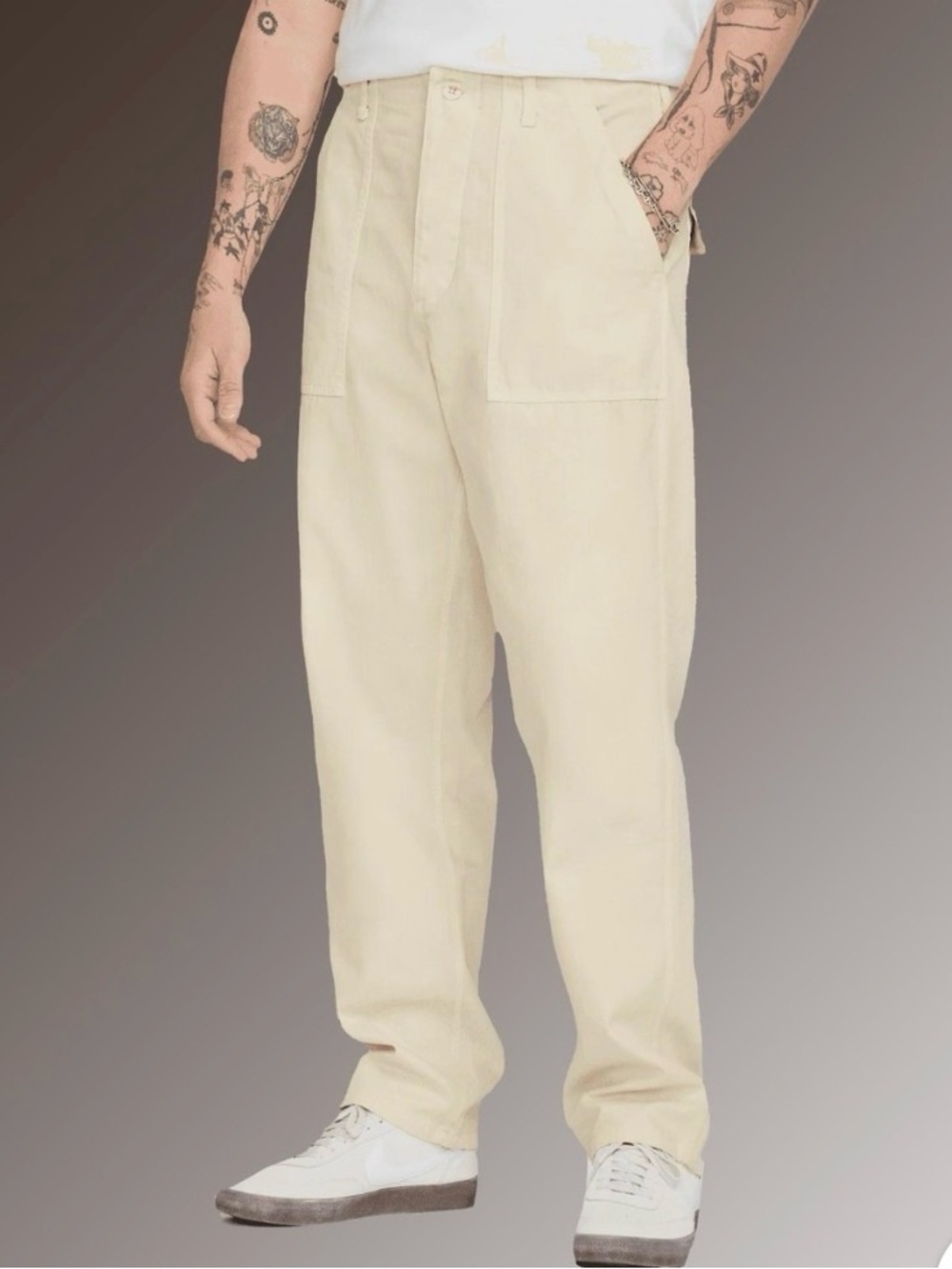 Nike Life Men's Fatigue Pants Cotton Canvas Light Khaki (HJ0645-234)